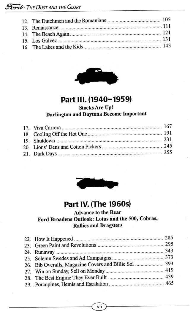 Ford The Dust and the Glory: A Racing History Volume 1 (1901 - 1967)