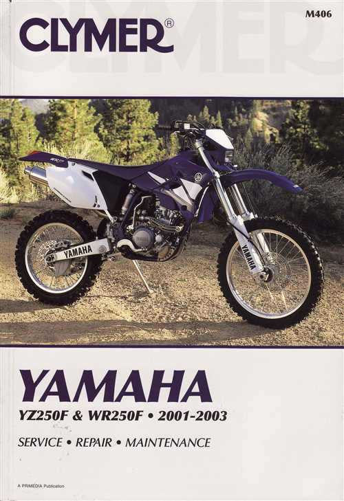 Yamaha YZ250F &amp; WR250F 2001 - 2003 Workshop Manual