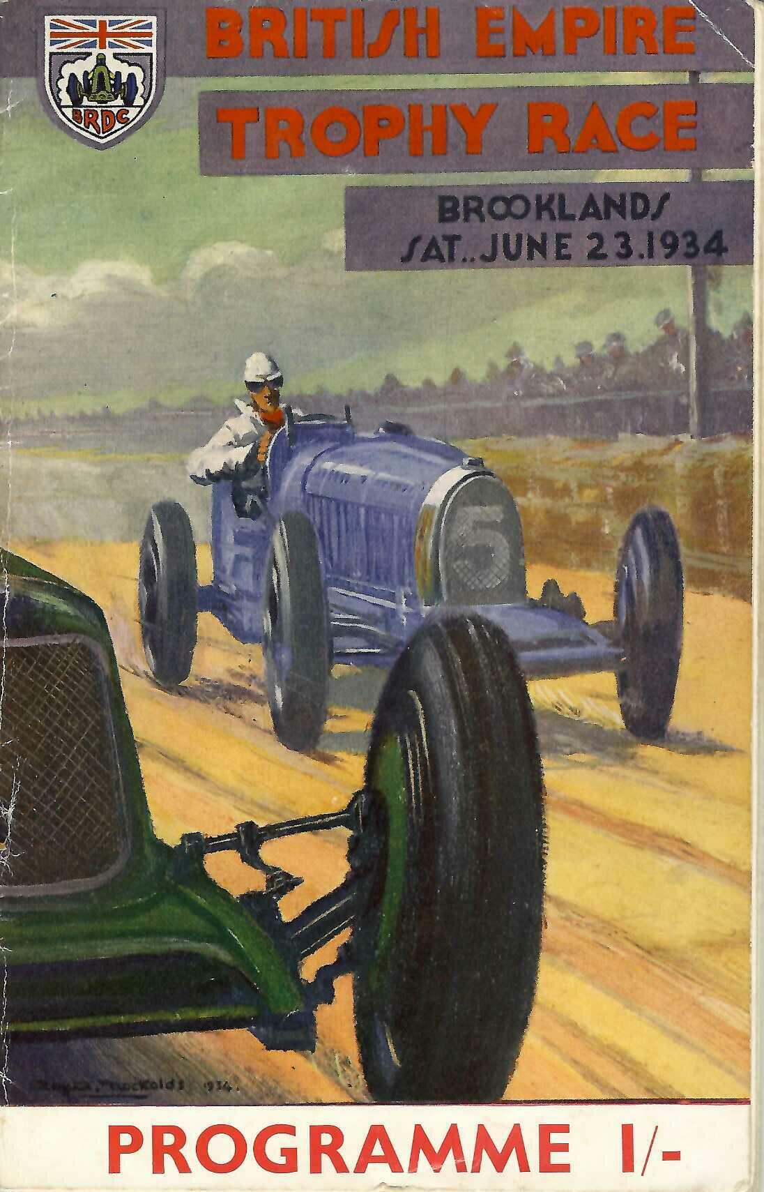 BRDC British Empire Trophy Race – Brooklands Official Programme 1934