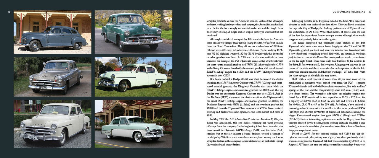 The Cars of the 50s - A History of Cars Manufactured and Assembled in Australia During the 1950s