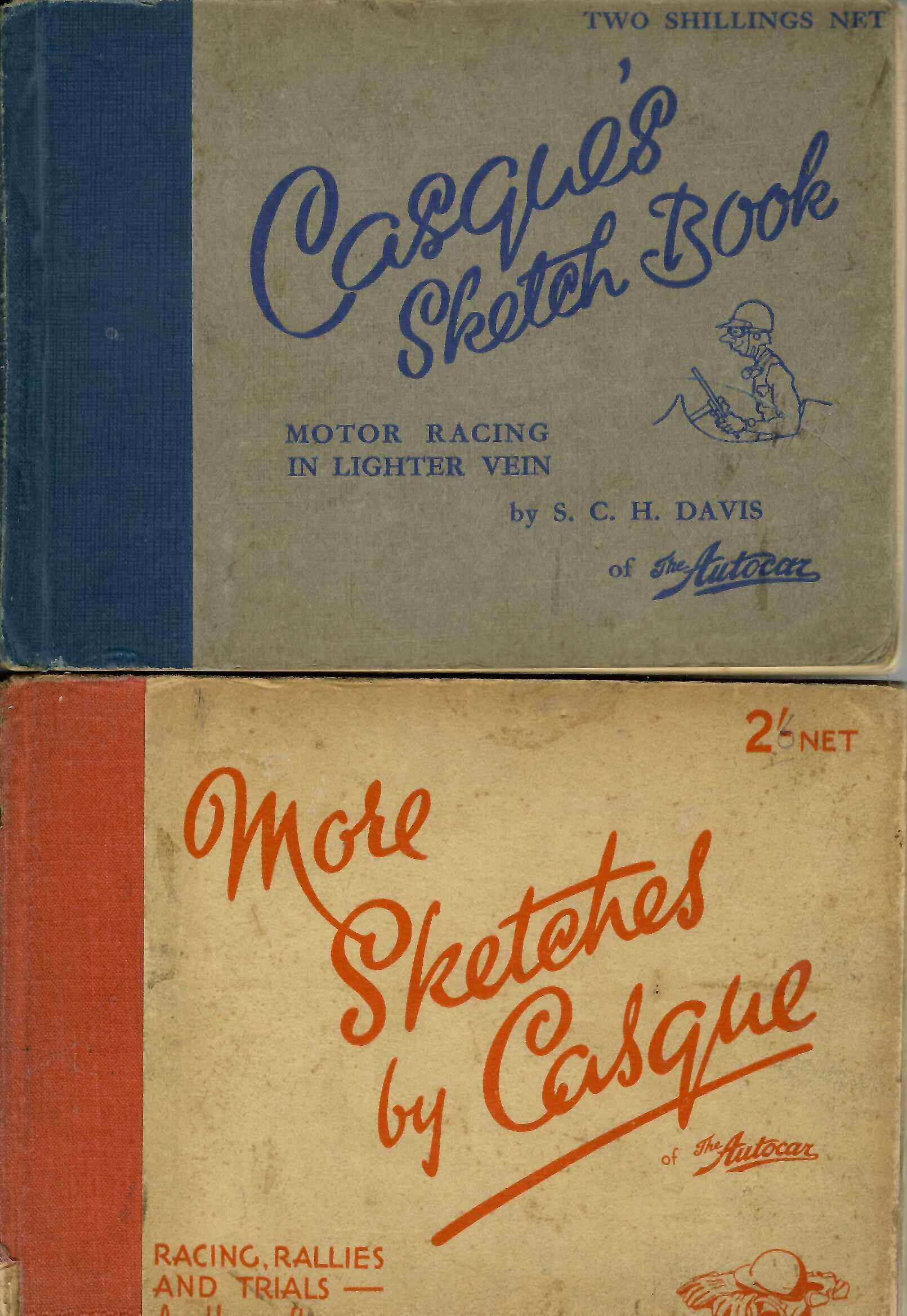 Casque's Sketch Book & More Sketches by Casque — S.C.H. Davis (Set of 2 Books, 1930s)
