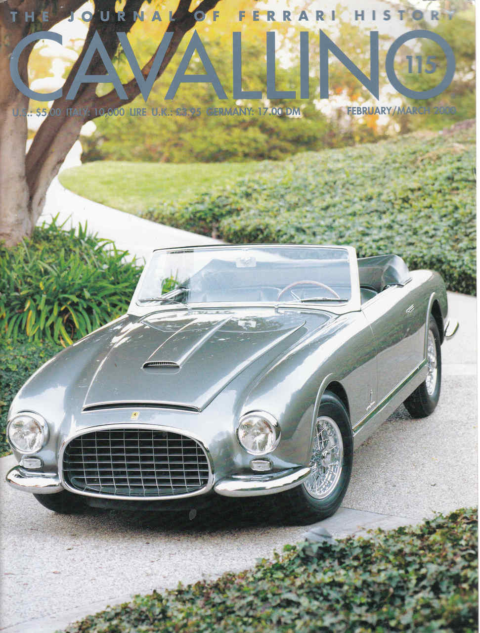 Cavallino magazine issue No. 115 with Ferrari-themed cover and car photo