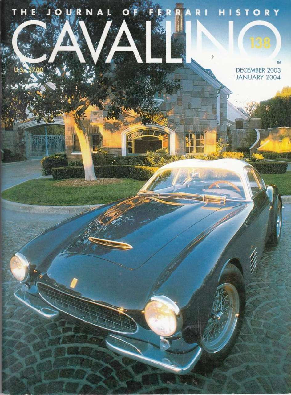 Cavallino magazine issue 138 cover with blue Ferrari car