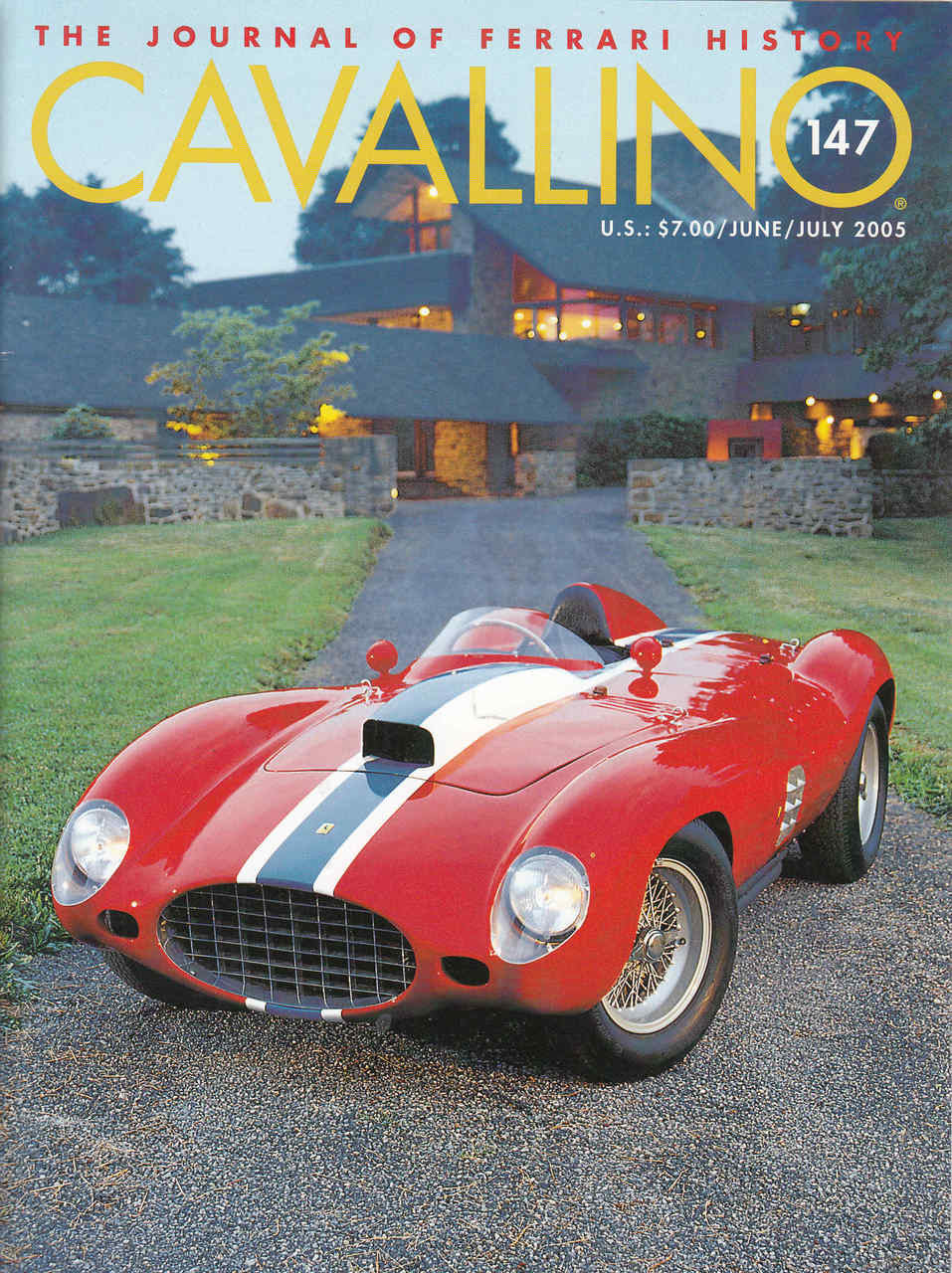 Automotive magazine with red vintage race car on cover, issue 147