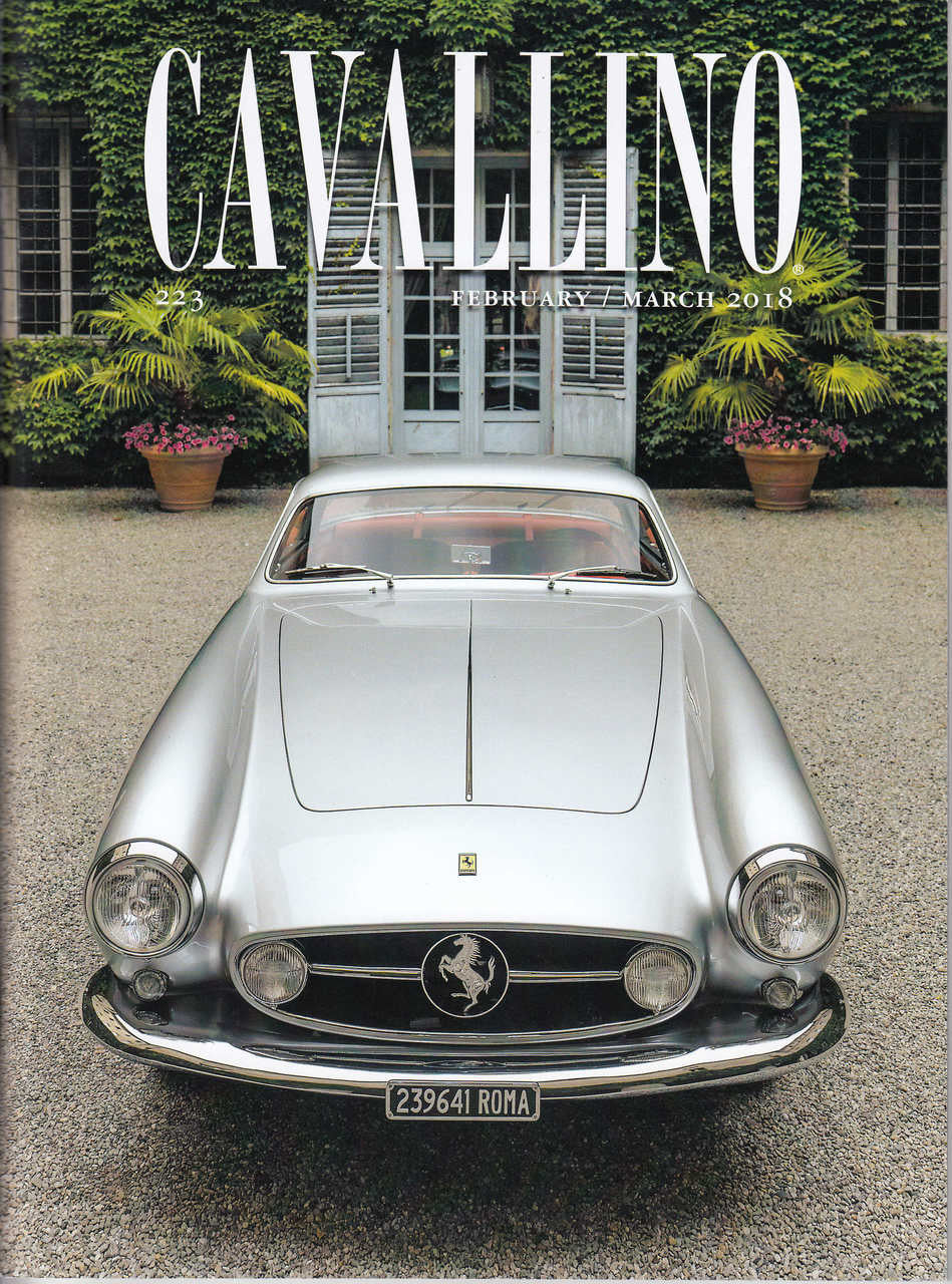 Cavallino magazine issue with classic Ferrari sports car front on cover