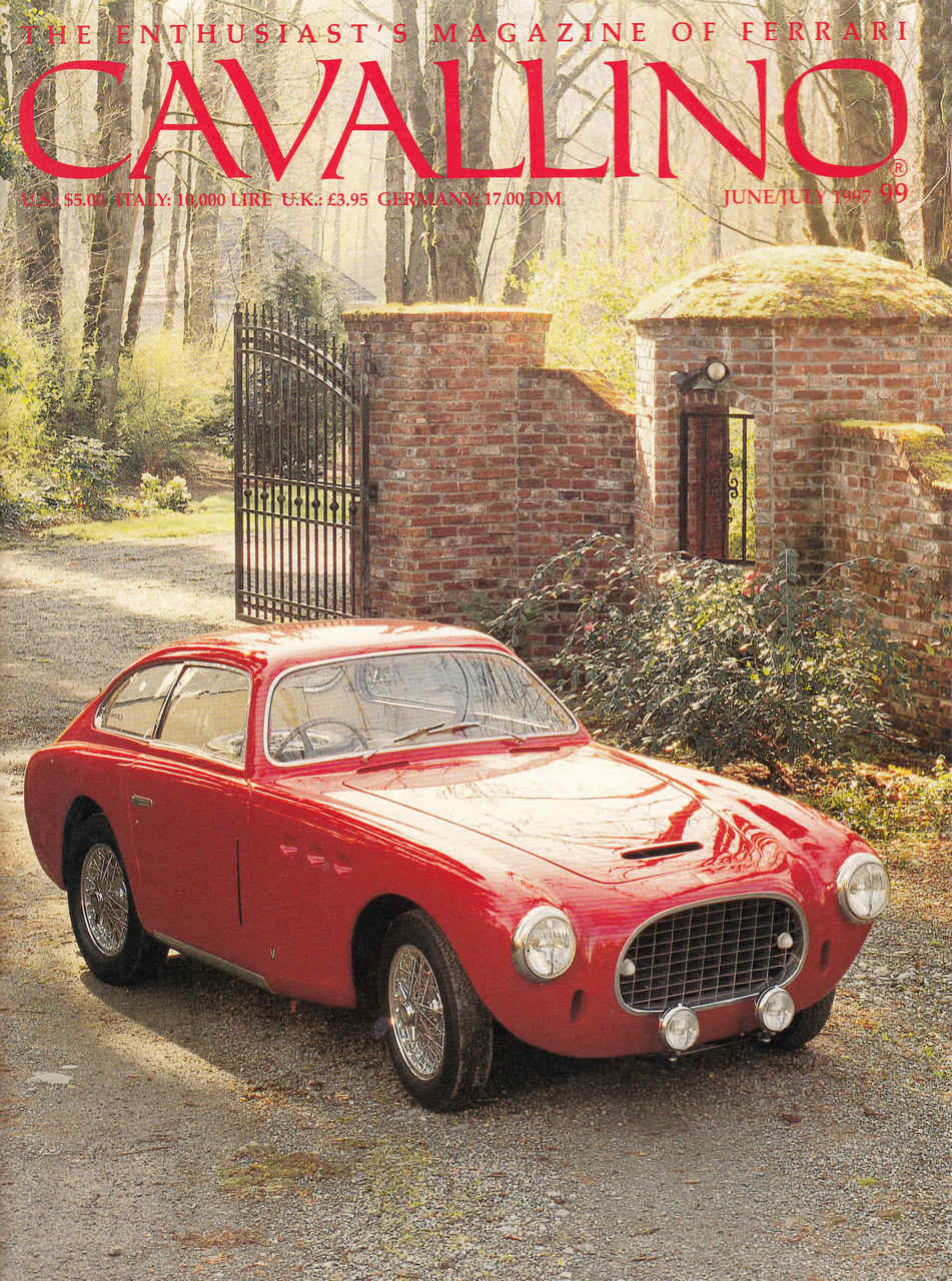 Cavallino magazine issue with red classic sports car on the cover, title text visible.