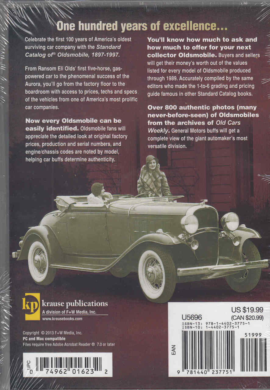 Standard Catalog of Oldsmobile 1897-1997: DIGITAL EDITION  - back
