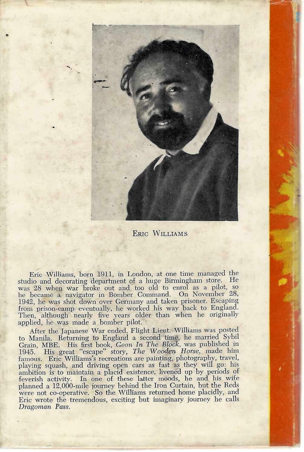 Dragoman Pass by Eric Williams - Book Club Edition Hardcover