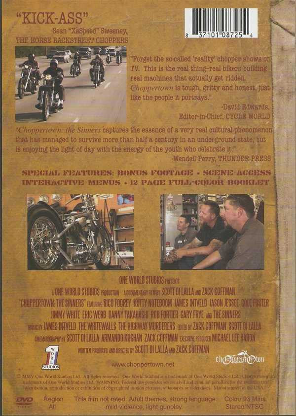 Choppertown The Sinners DVD