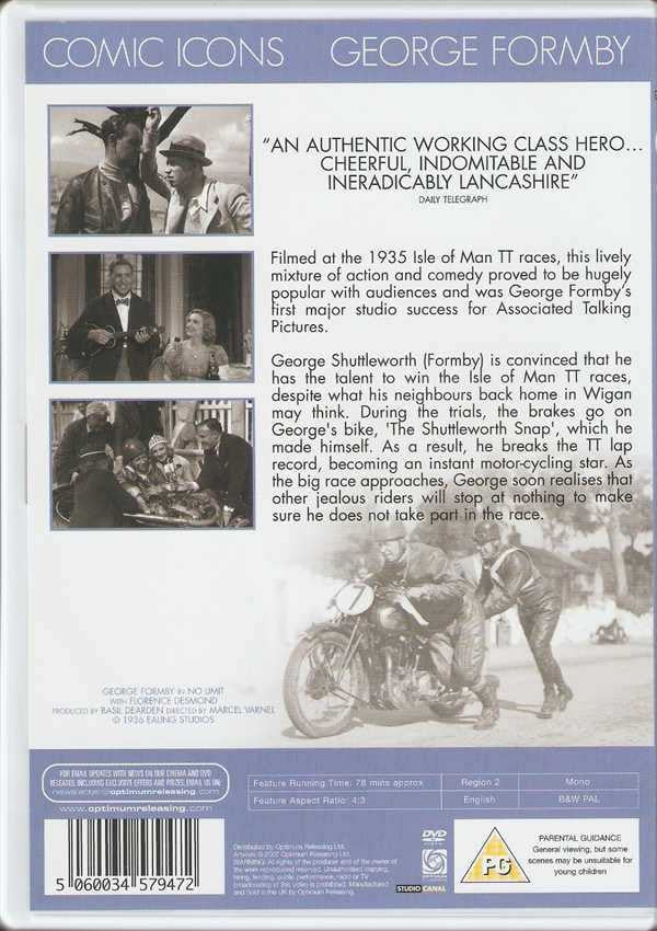 No Limit: George Formby Collection DVD