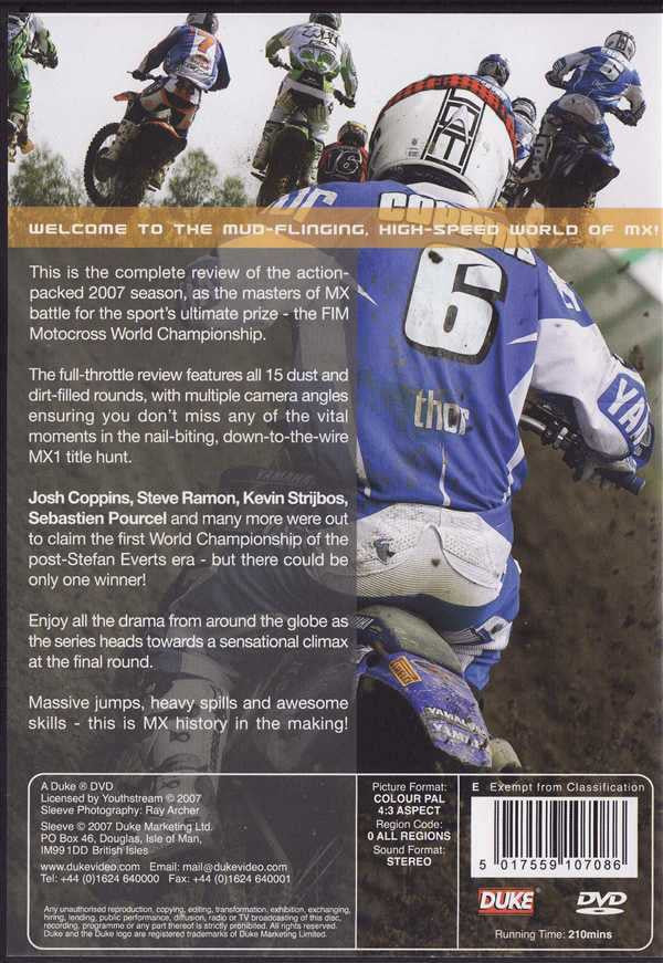 MX Motocross World Championship 2007 DVD