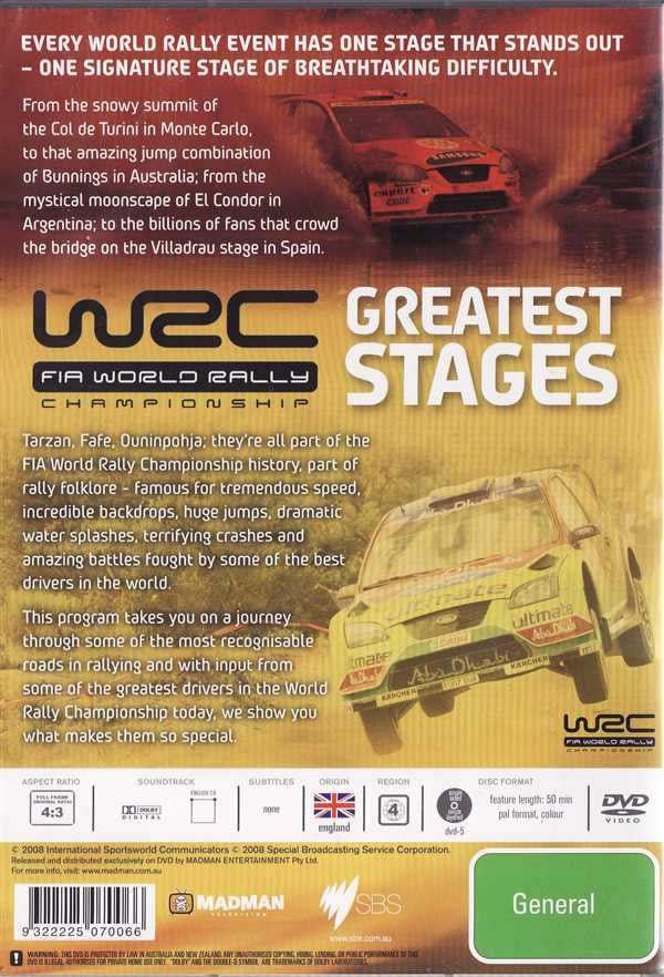 FIA World Rally Championship: Greatest Stages DVD