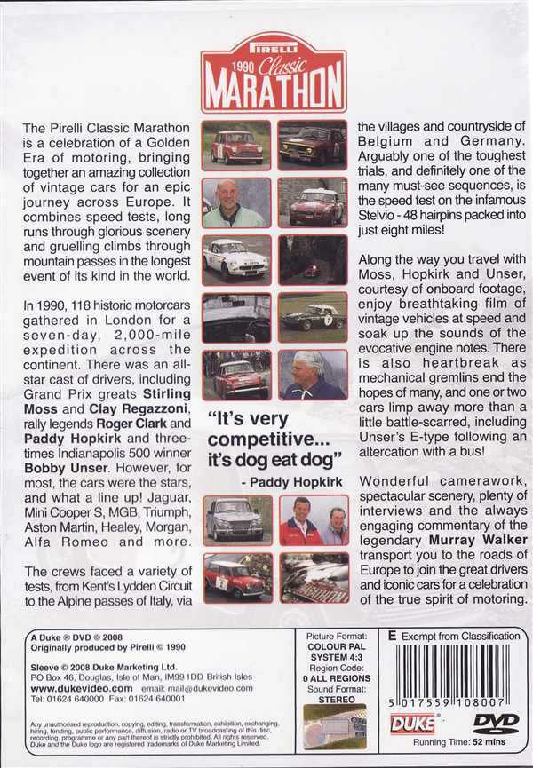 1990 Classic Marathon DVD
