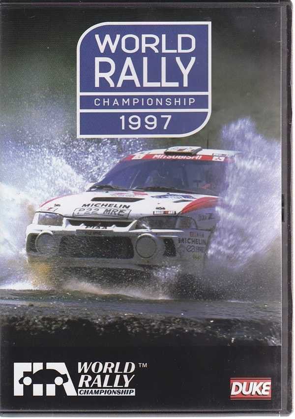 World Rally Championship 1997 DVD front with rally car in dust and championship title