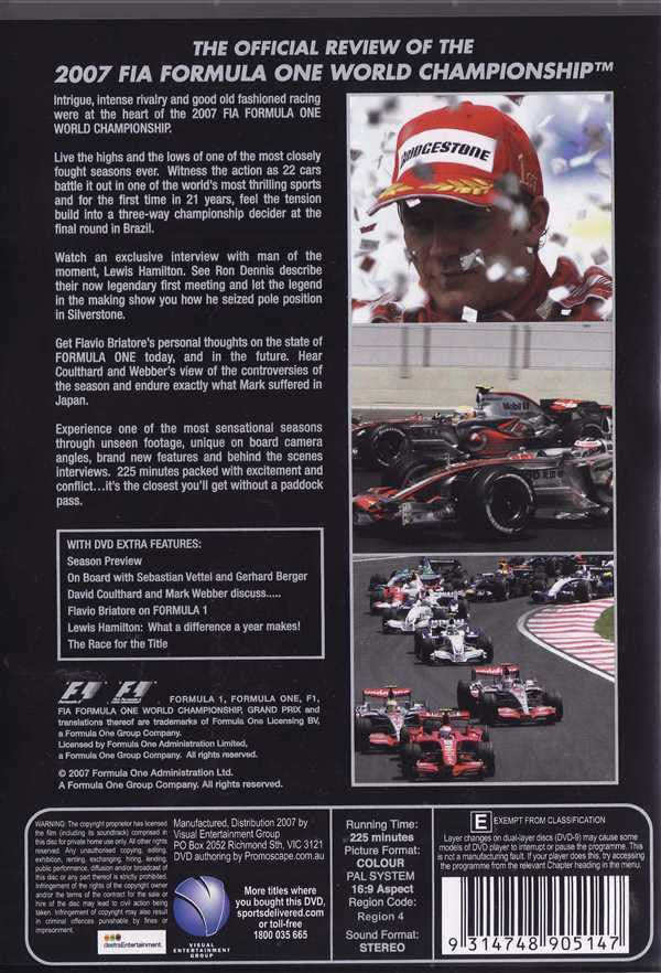 Formula One 2007: Kimi Made It At Last! DVD