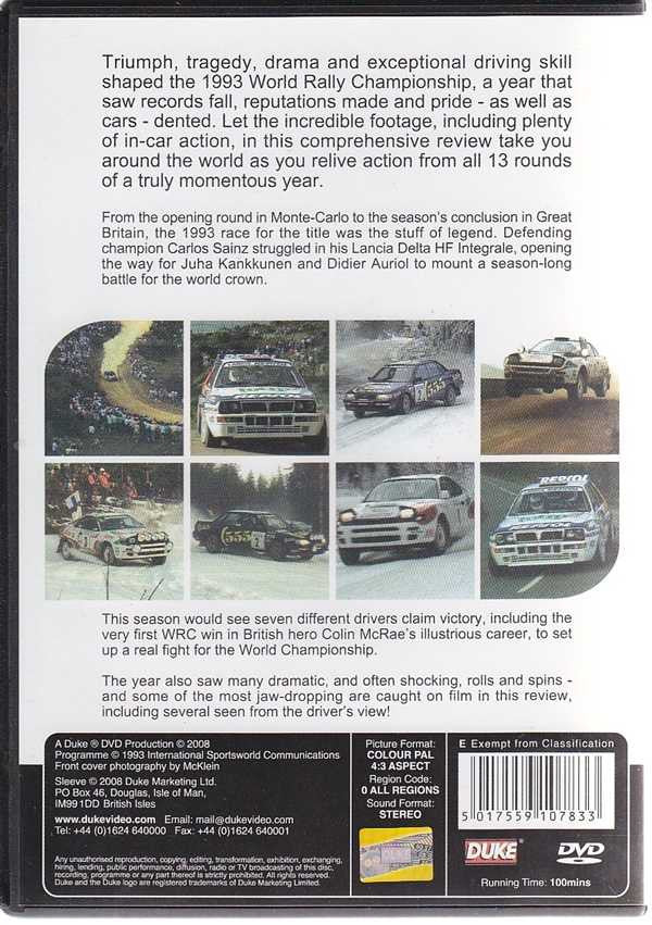 World Rally Championship 1992 DVD