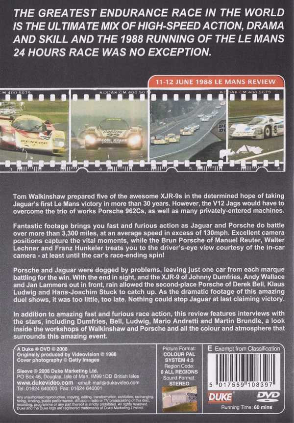 Le Mans 1988 DVD