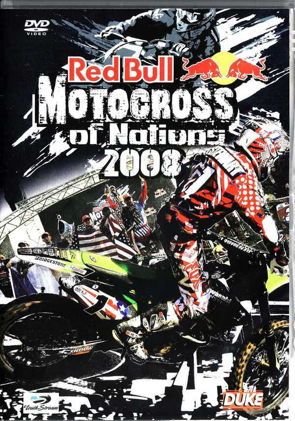 Motocross of Nations 2008 DVD cover with Red Bull logo and motocross bikes
