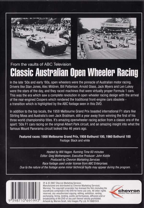 Classic Australian Open Wheeler Racing DVD