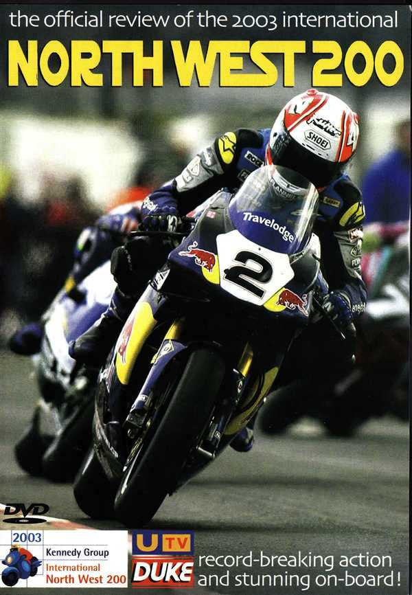 NW 200 DVD cover with racing motorcycles and NORTH WEST 200 title
