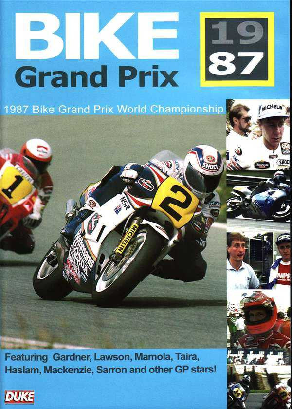 Bike Grand Prix 1987 DVD case with race motorcycles and '19 87' text
