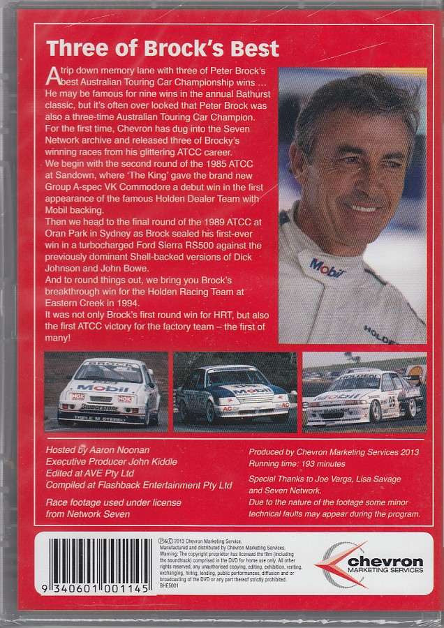 Three of Brock's Best DVD Back Cover