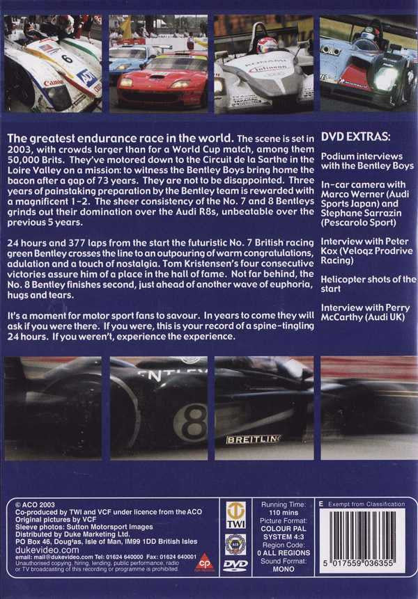 Le Mans 2003: The Official Review of The World's Greatest Endurance Race DVD