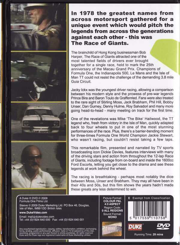 The Race Of Giants DVD