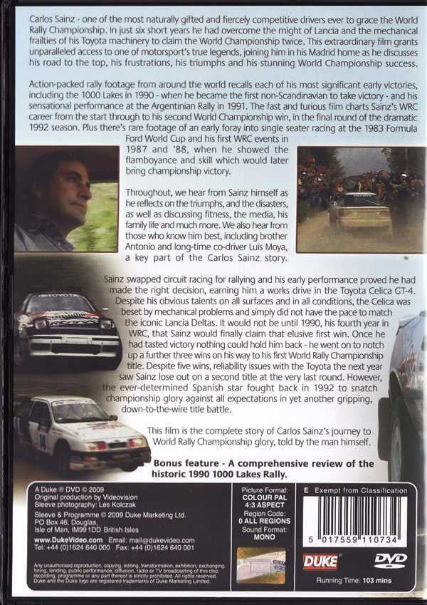 Carlos Sainz El Matador: The Early Years DVD