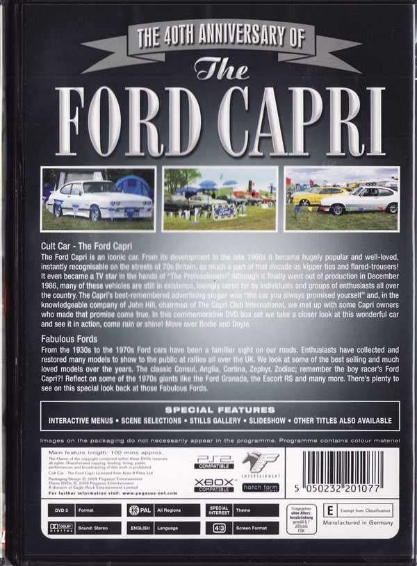 The 40th Anniversary of The Ford Capri (2 DVDs Set)