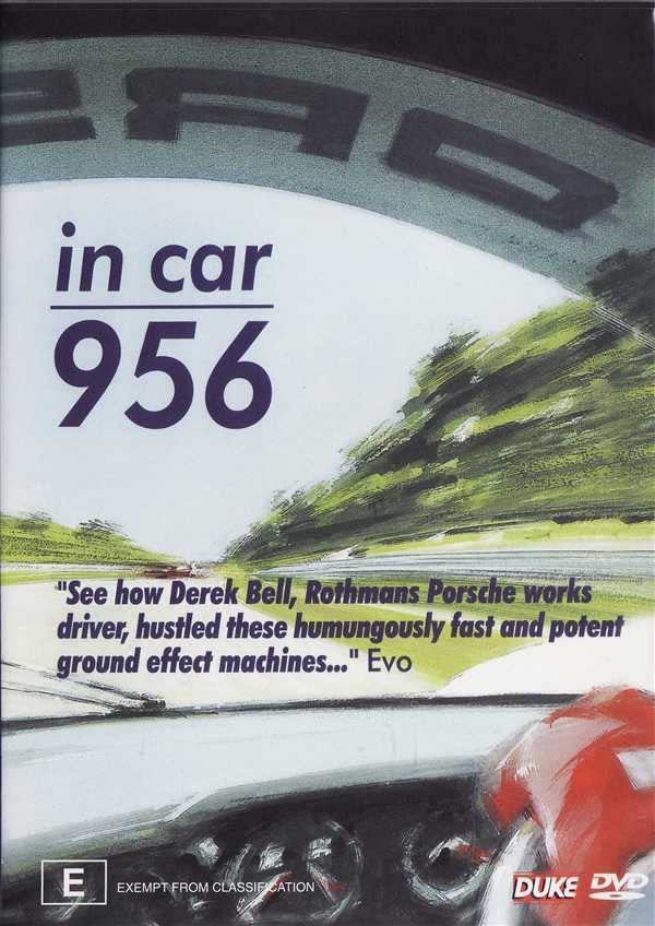 In Car 956 DVD cover with in car 956 title and racing car image