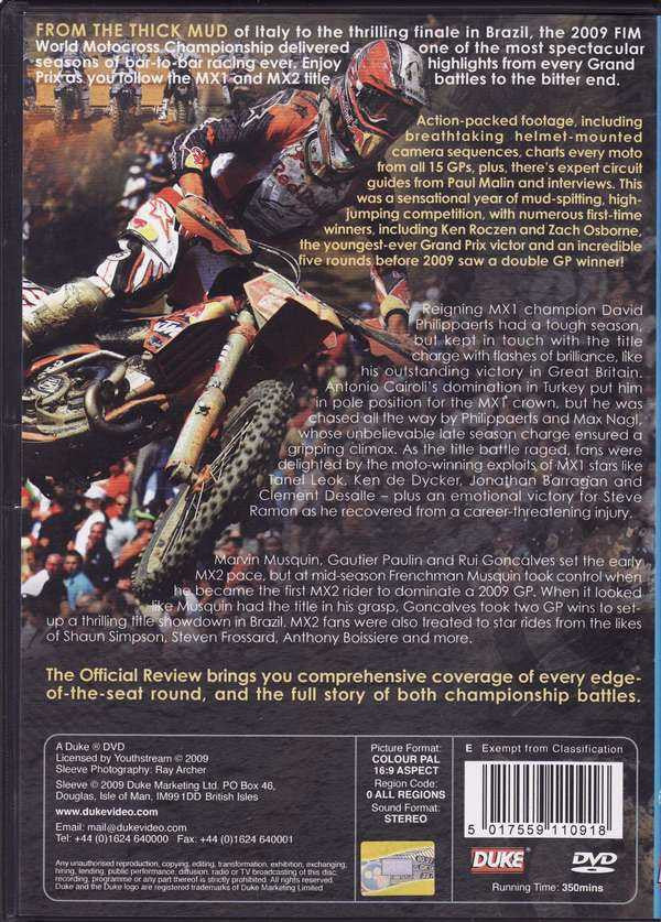MX09: Official Motocross World Championship Review 2009 (2 DVD Set)