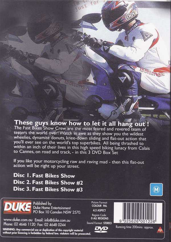 Fast Bikes Show Trilogy (3 DVD Collection)