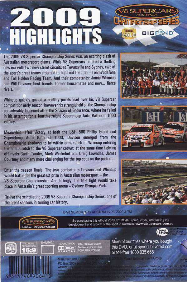 V8 Supercars Championship Series: 2009 Highlights DVD
