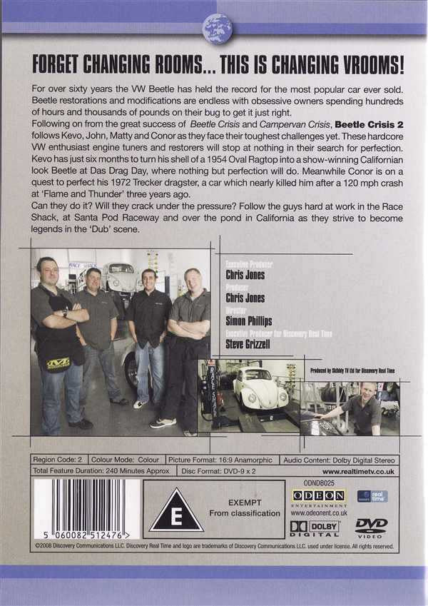 DVD set back cover with cast photo group and details, including barcode