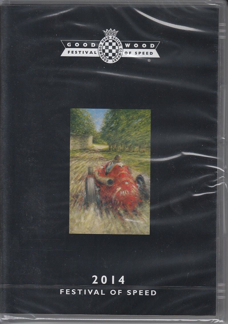 Goodwood 2014 Festival of Speed DVD case front with logo and red race car art