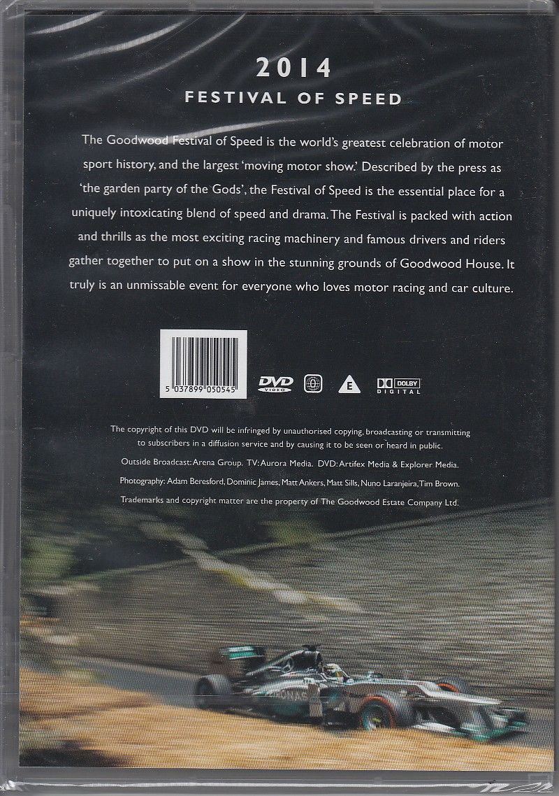 Goodwood: 2014 Festival of Speed DVD Back Cover