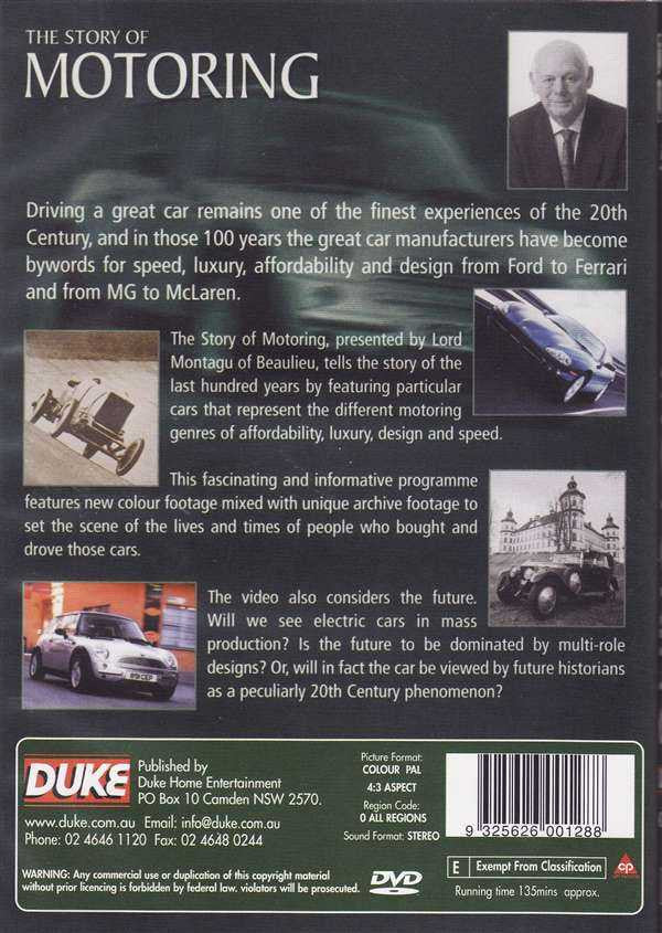 The Story of Motoring DVD