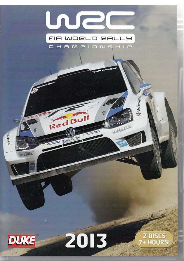 FIA World Rally Championship 2013 DVD set cover, WRC car with Red Bull logo