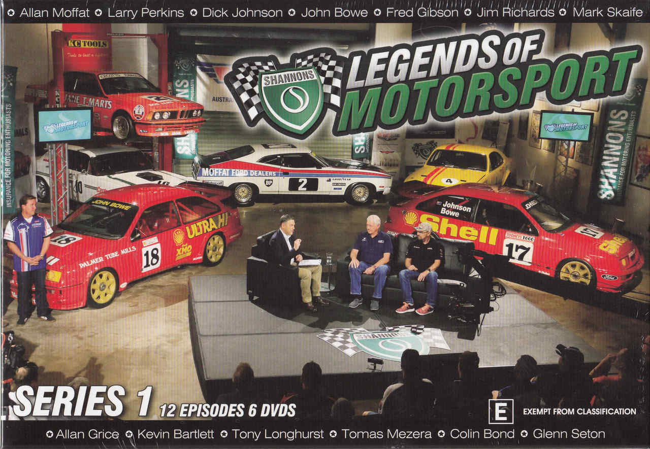 Legends Of Motorsport: Series 1 - 12 Episodes 6 Discs DVD Box Set  - front