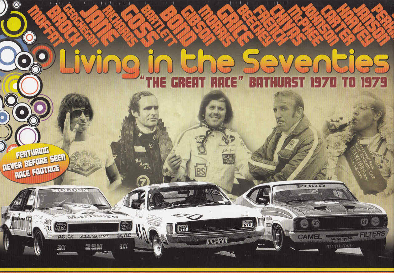 Living In The Seventies "The Great Race" Bathurst 1970 - 1979 6 DVD Box Set DVD - front