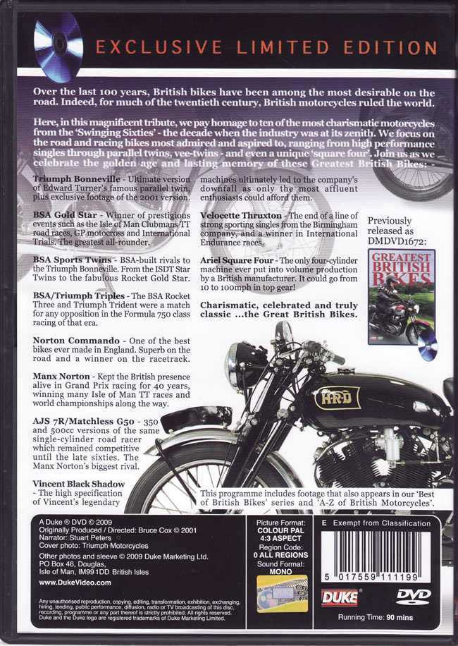 Great British Bikes DVD