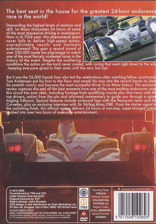 Le Mans 2005: The Official Review of The World's Greatest Endurance Race DVD