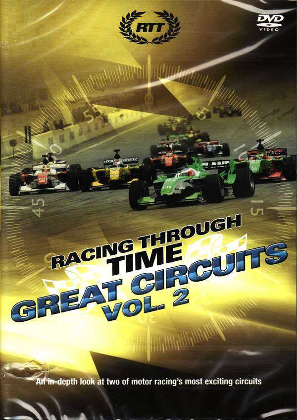 DVD box set cover: Great Circuits Vol. 2 with race cars on a track