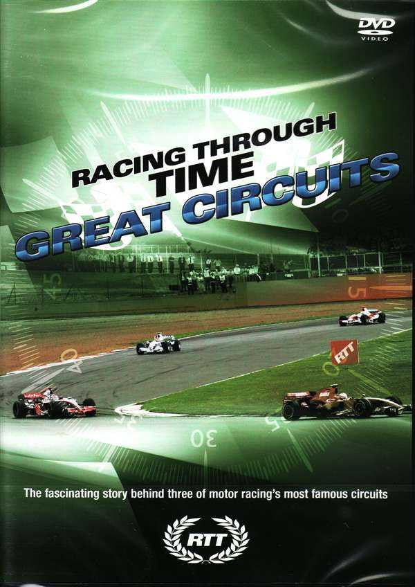 DVD box set cover: Great Circuits with race cars along a track