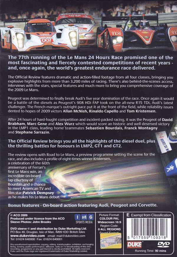 Le Mans 2009: The Official Review of The World's Greatest Endurance Race DVD