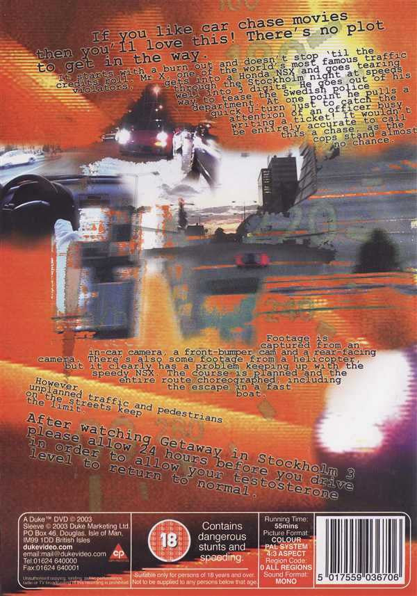 Getaway In Stockholm 3 DVD