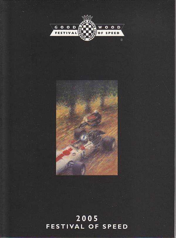 DVD cover for 2005 Festival of Speed with logo and car racing artwork
