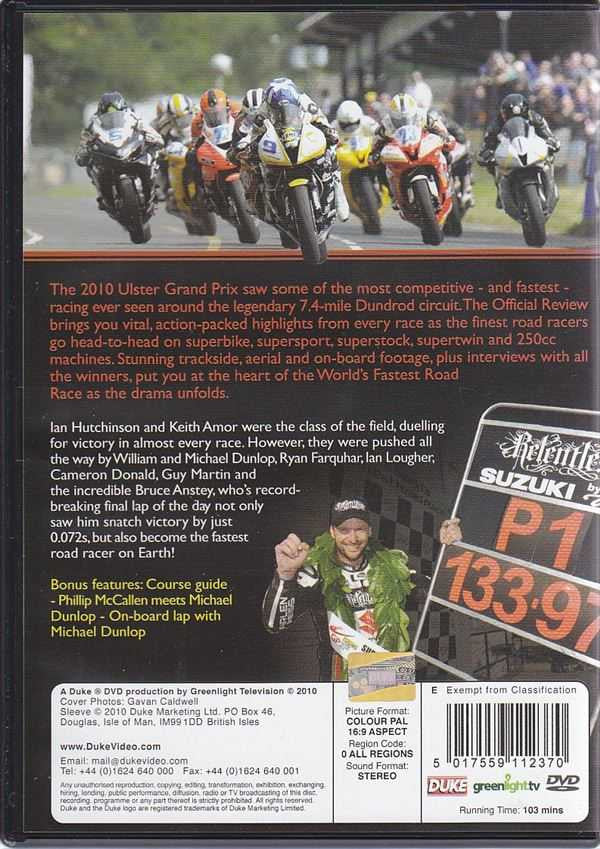 GP Ulster Grand Prix 2010 DVD: The World's Fastest Road Race