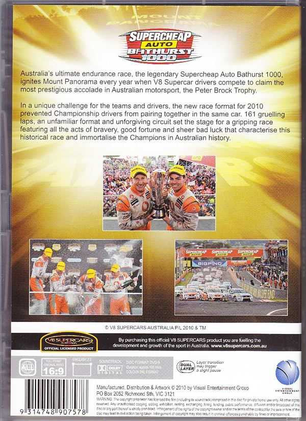 V8 Supercars Australia: Bathurst 2010 Highlights DVD